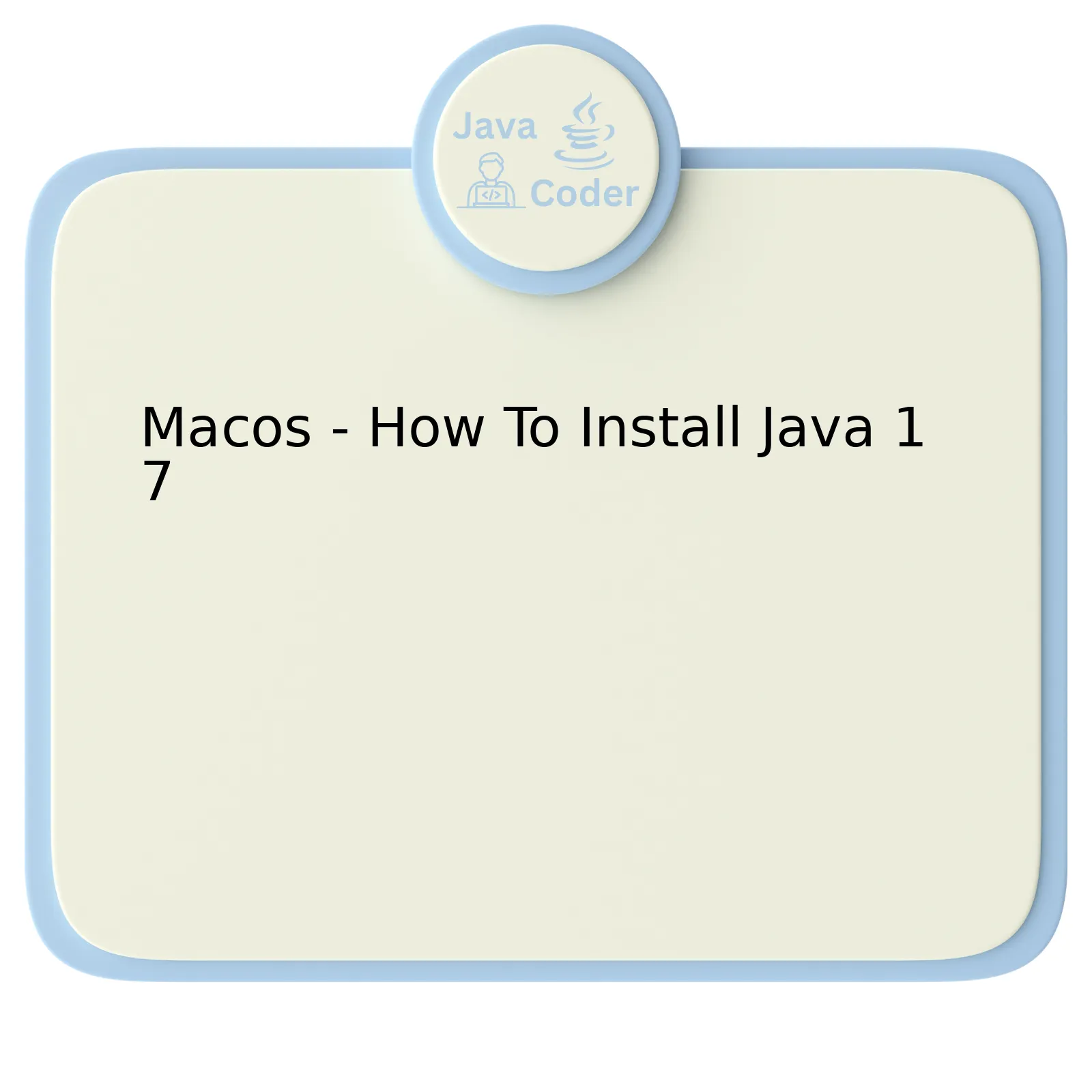 Macos - How To Install Java 17