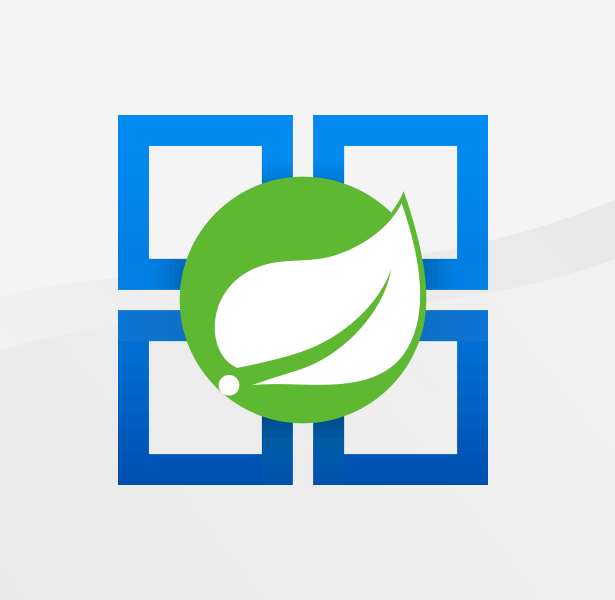 Azure and Spring logos - Azure Spring Cloud Review - Applied Information Sciences